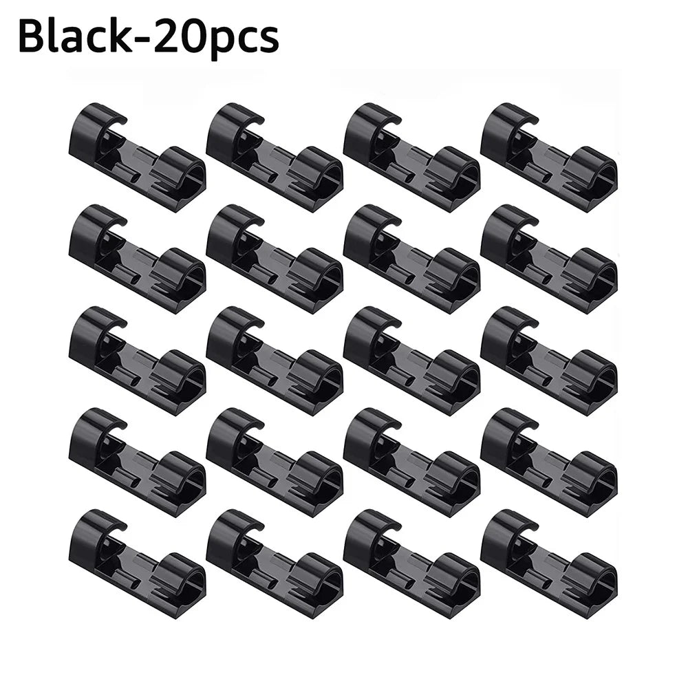 Cable Management Clips (Pack of 5/20)