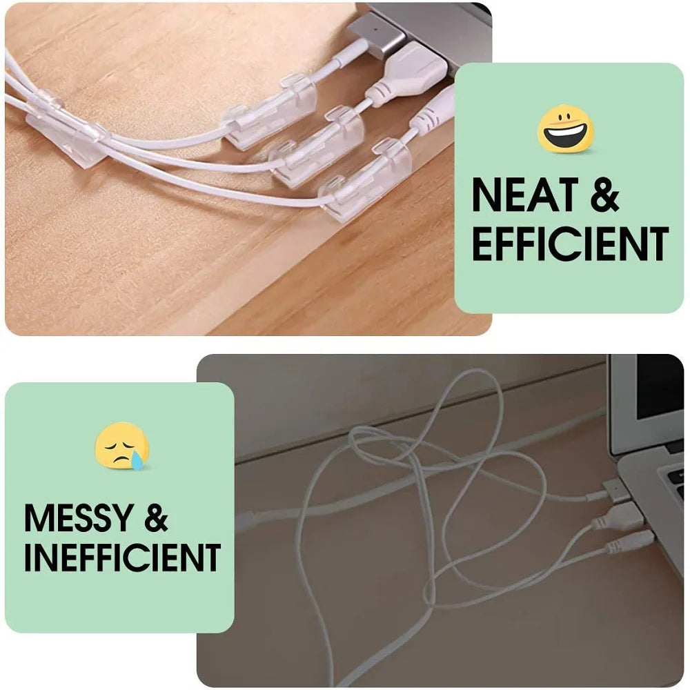 Cable Management Clips (Pack of 5/20)