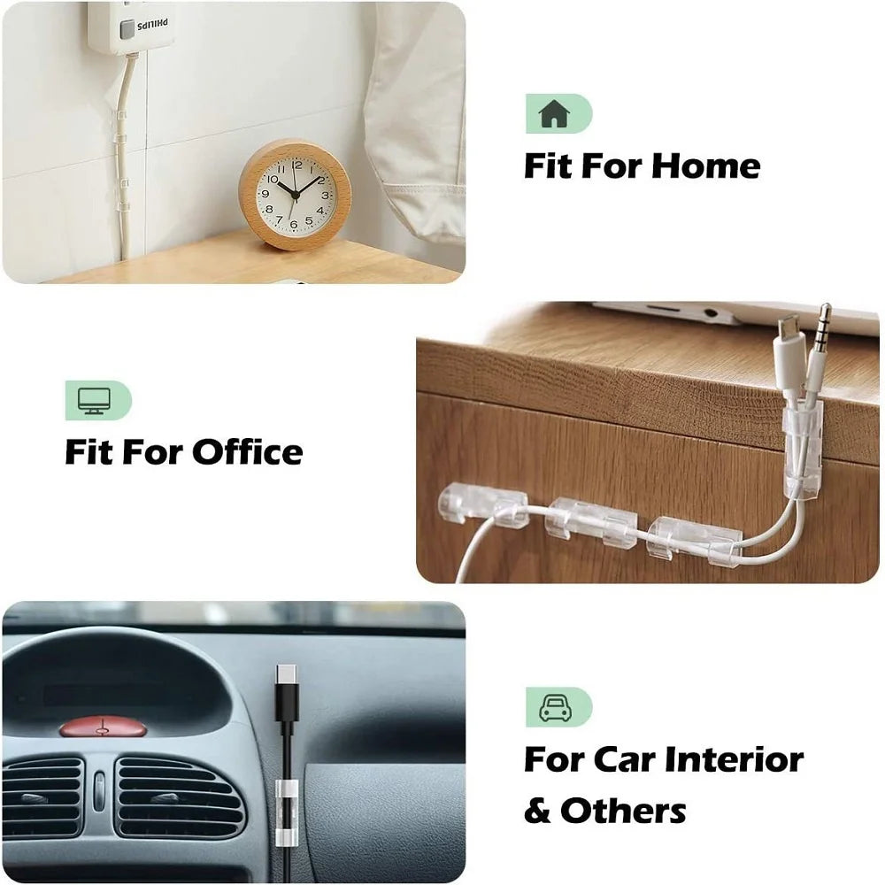 Cable Management Clips (Pack of 5/20)