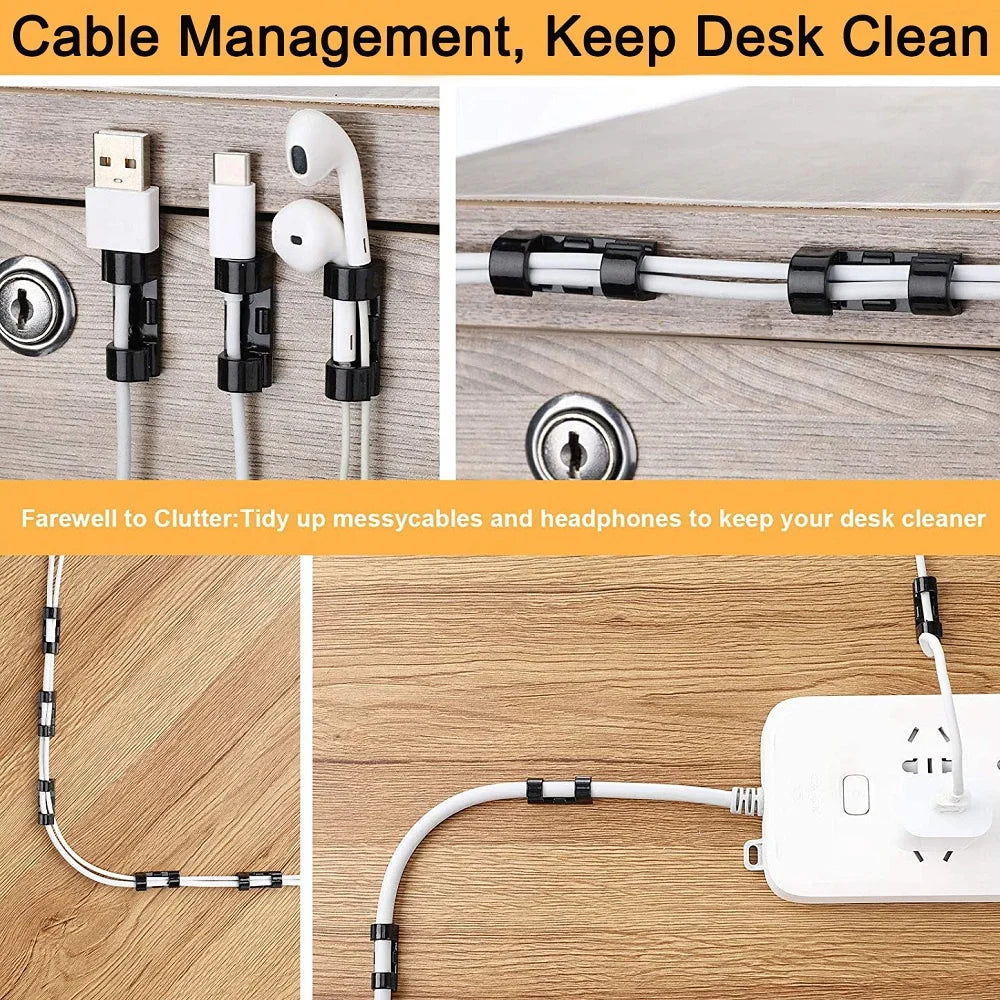 Cable Management Clips (Pack of 5/20)