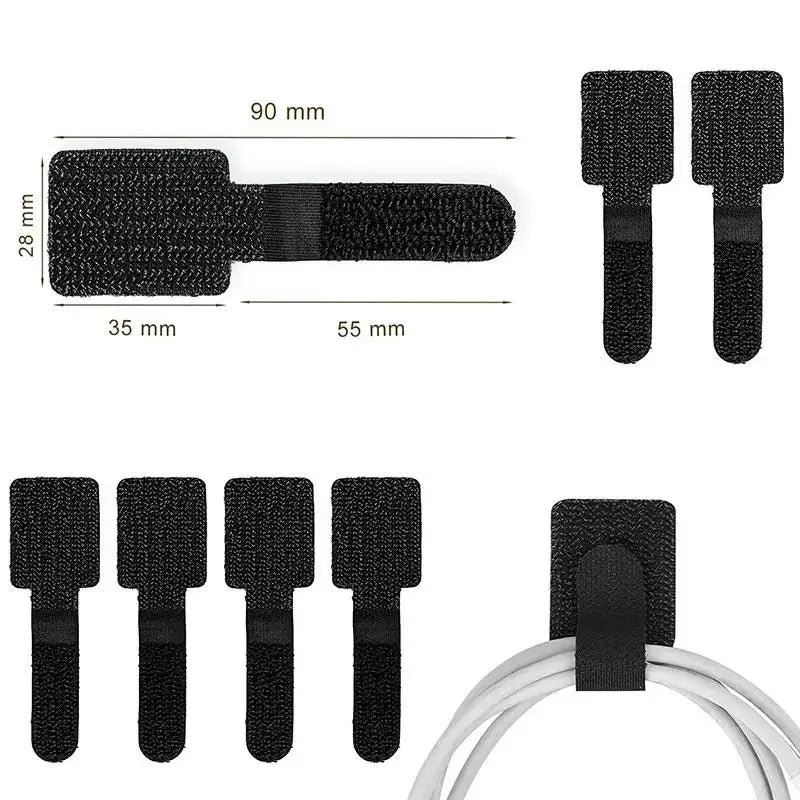 Reusable Cable Ties & Wire Organizer